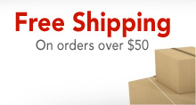 Free Shipping on orders of $50