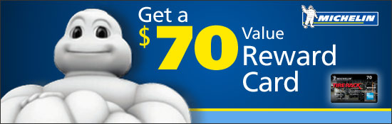 Get a $70 Value Rebate on Michelin