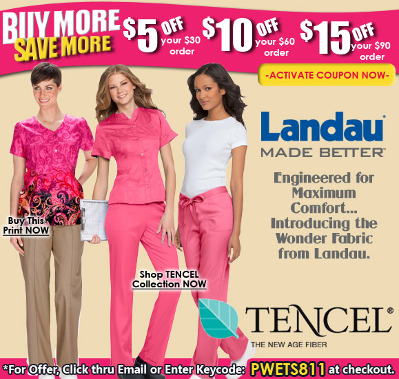 Save More Coupons Today + New Tencel Scrubs