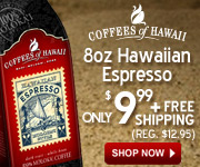 Get 25% OFF the 8oz bag of 100% Hilo Coffee