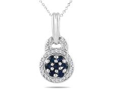 Sapphire and Diamond Pendant