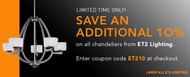 10% on all chandeliers by ET2