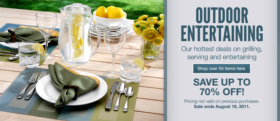 Save up to 70% at The Outdoor Entertaining Sale