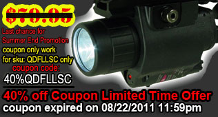 Get 40% off on QD laser flashlight combo