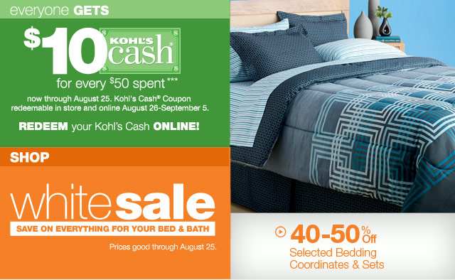 White Sale: 40-55% Off Bedding & Bath