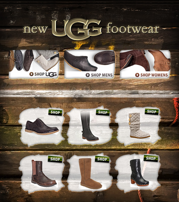 Free Shipping on new UGG footwear styles