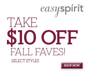 4 DAYS ONLY at Easy Spirit! $10 Off 
