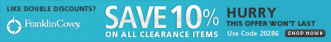 Save an additional 10% on all Clearance items