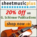 Get 20% Off G. Schirmer Publications