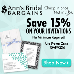 Get 15% Off All Wedding Invitations