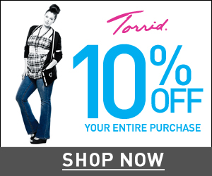 Save 10% at Torrid.com