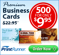 Get 500 Premium Business Cards for only $9.95