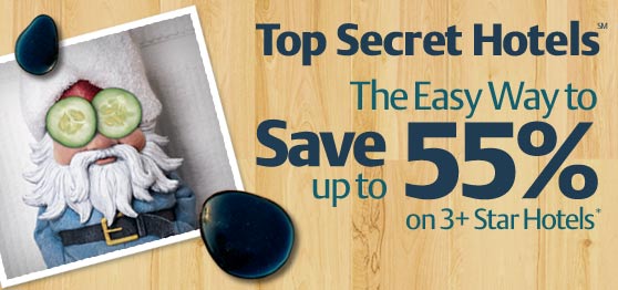 Save up to 55% with Top Secret Hotels