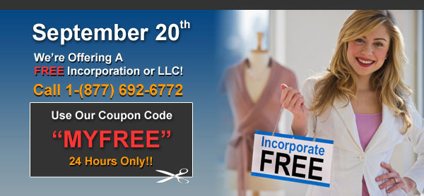 Get free incorporation or LLC