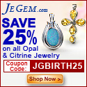 Save 25% on all Opal & Citrine Jewelry