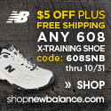$5 off + Free Shipping on any 608 cross training shoe
