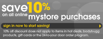 15% off $100 or more at mystore