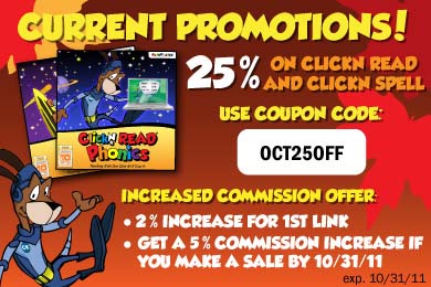 25% Off ClickN READ and ClickN SPELL