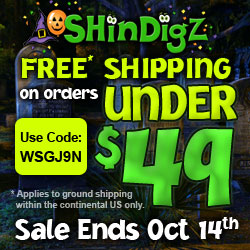 Free Shipping on orders UNDER $49 at Shindigz
