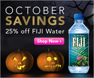 Save 25% on One-Time Orders of FIJI Water