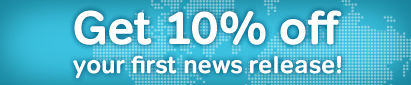 Get 10% off your first news release