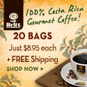 $50 off 20 bags of Costa Rica Gourmet Products