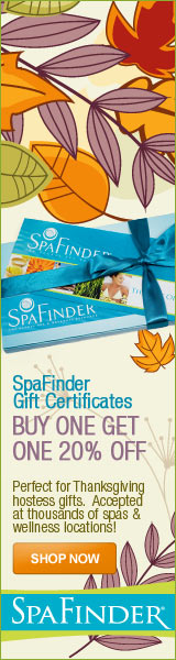 20% off a second SpaFinder Gift Certificate