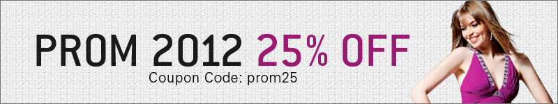 Get 25% off select 2012 prom dresses