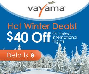 $40 off per international airfare booking