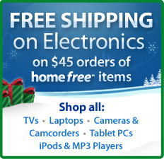 Free Shipping on $45 Orders of Home Free Electronics