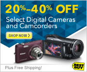 40% Off Select Digital Cameras and Camcorders