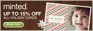 Get 10% off holiday card orders of $100+