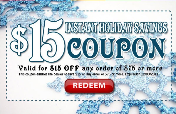 $15 Off All Orders Over $75