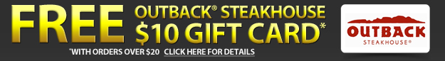 Free $10 outback steakhouse gift card
