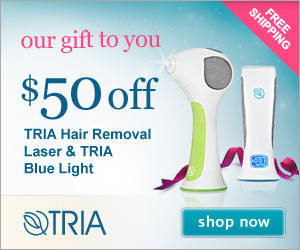 $50 Off the TRIA Hair Removal Laser or Skin Perfecting Blue Light