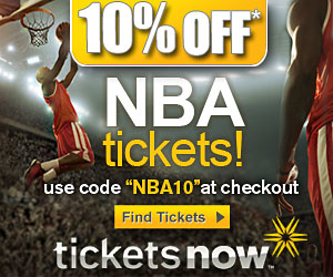 10% off NBA Ticket Orders