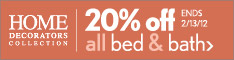 20% Off All Bed and Bath Items