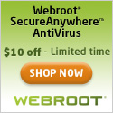 $10 off Webroot SecureAnywhere Antivirus 2012