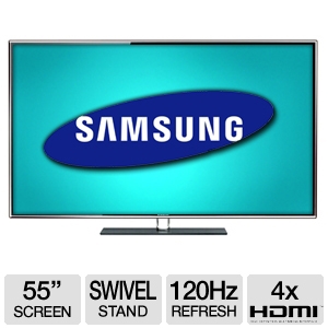 $600 Off Samsung 55 Ultra Thin LED 3D HDTV UN55D6400