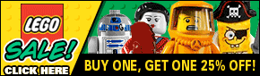 Buy 1 LEGO set, get a 2nd for 25% Off