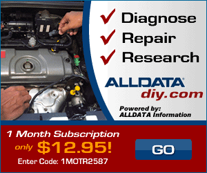 Automotive Diagnostic and Repair Information from ALLDATAdiy - Just $9.95 for 6 months or $19.95 for 2 years