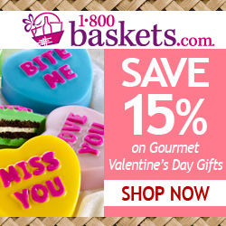 Save 15% on Gourmet Valentine's Day Gifts