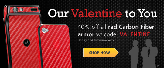 Take 40% off all red Carbon Fiber armor