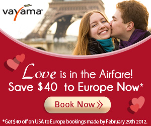 Get $40 off flights to Romantic Europe