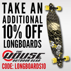 10% off all longboard skateboards