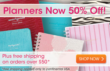 50% Off Planners + FREE Shipping over $50