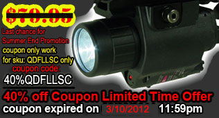 40% Off QD Flashlight Laser Sight Combo