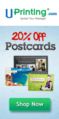 20% Off Postcard Printing