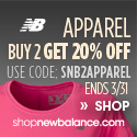 20% off when you buy 2 or more apparel items