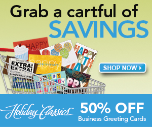 Get 50% off all Business Holiday Cards